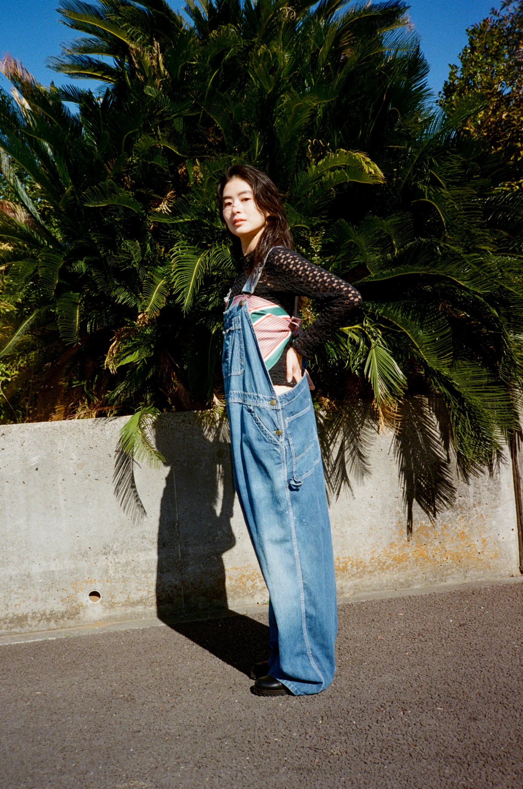 風呂敷〈オレンジ×緑〉｜wanonuno （ブッチャー／70cm角・両面プリント）