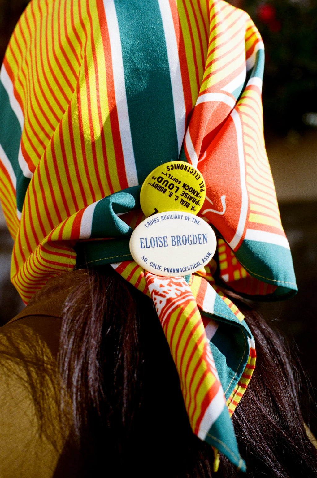 風呂敷〈黄×緑〉｜wanonuno （E紬／70cm角・両面プリント）