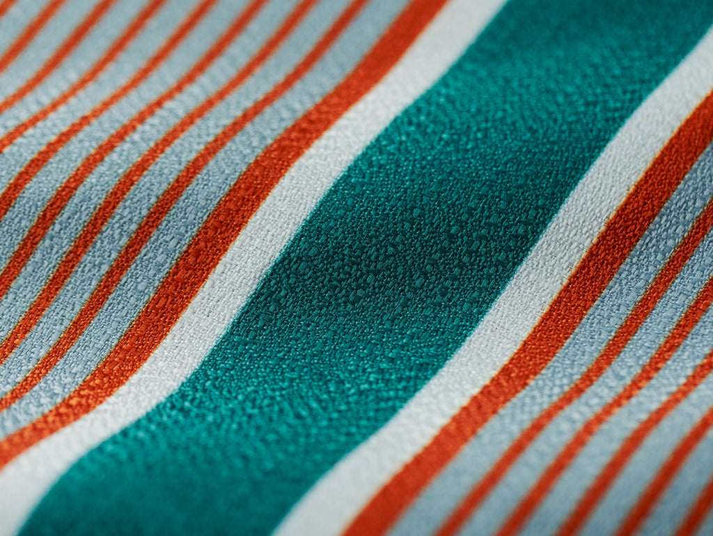 風呂敷〈オレンジ×緑〉｜wanonuno （ブッチャー／70cm角・両面プリント）