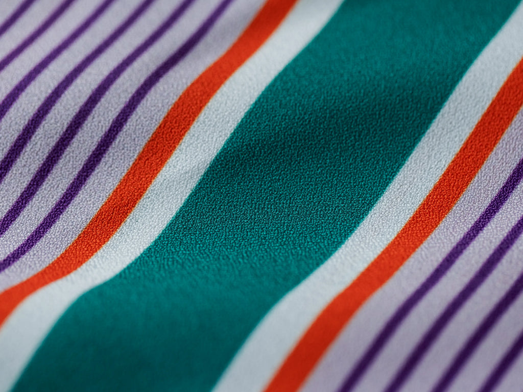 風呂敷〈紫×緑〉｜wanonuno （アムンゼン／70cm角・両面プリント）