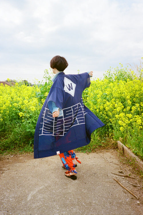 法被 HAPPI COAT｜wanonuno （ハッピコート／和モダンロング法被）