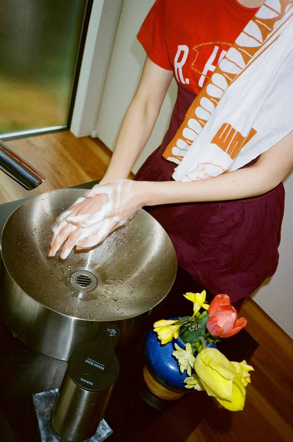 注染手ぬぐい 〜初代（猪目柄）〜｜wanonuno（岡生地／35 × 90 cm）