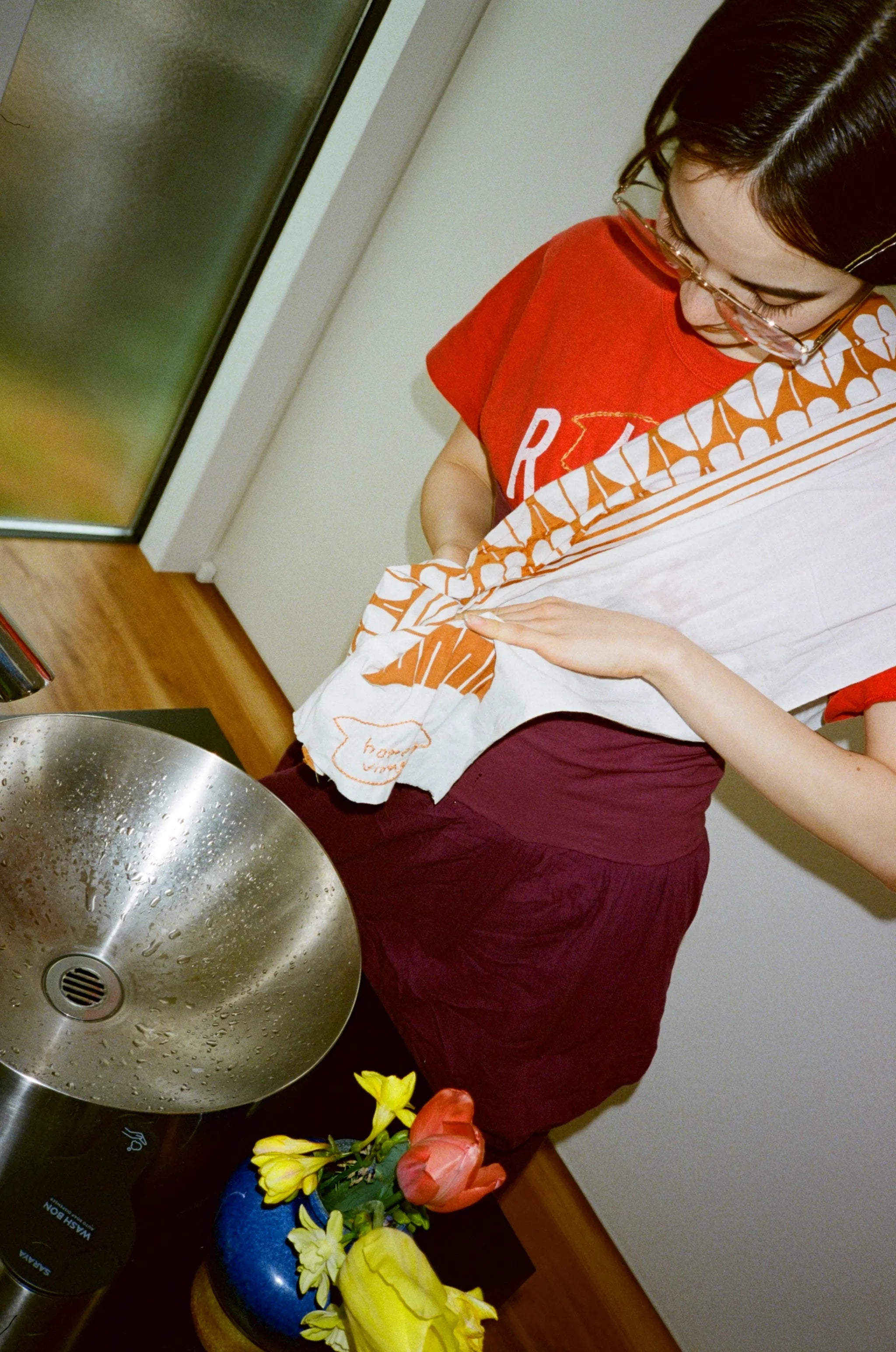 注染手ぬぐい 〜初代（猪目柄）〜｜wanonuno（岡生地／35 × 90 cm）