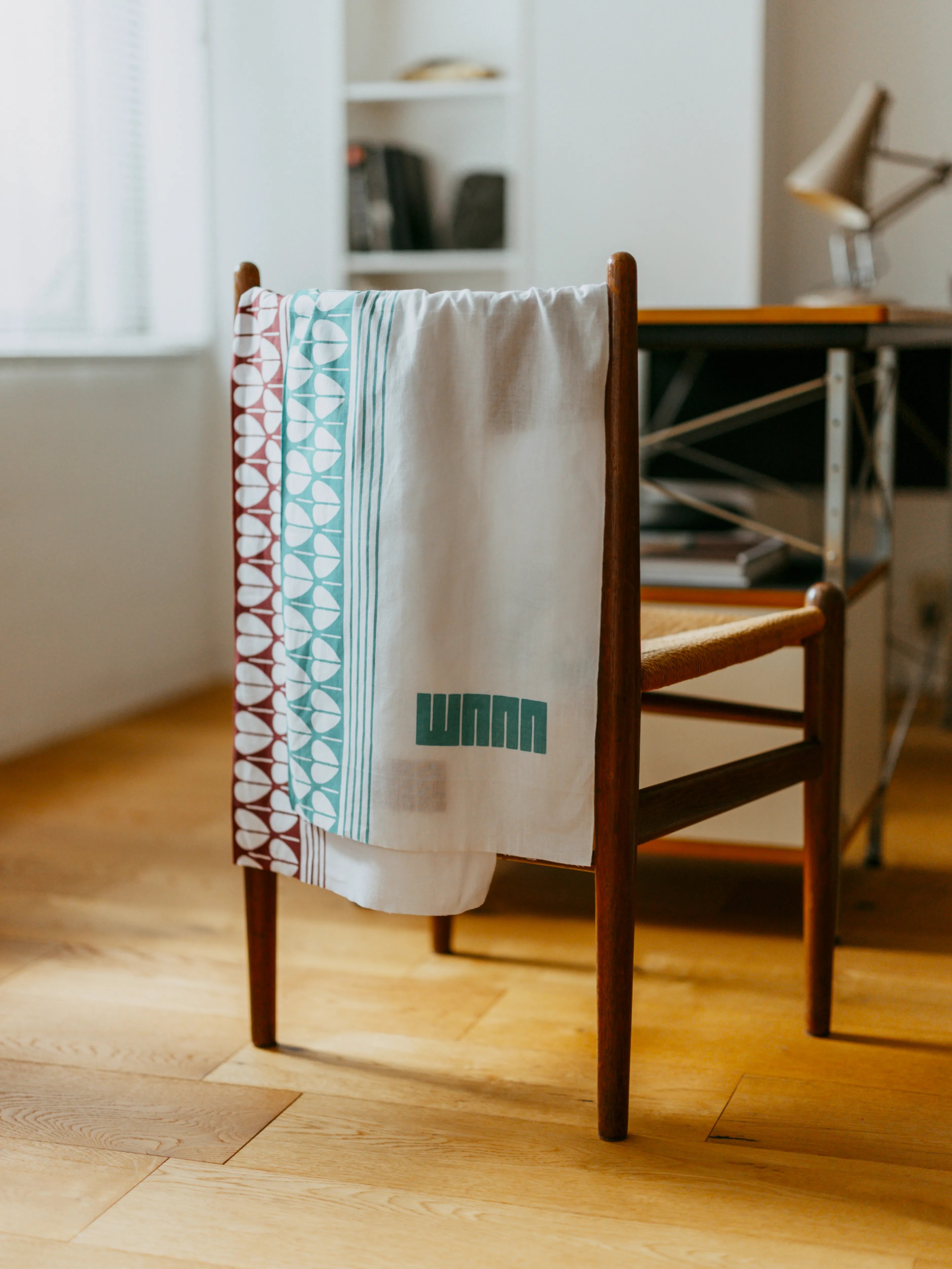 注染手ぬぐい 〜初代（猪目柄）〜｜wanonuno（岡生地／35 × 90 cm）