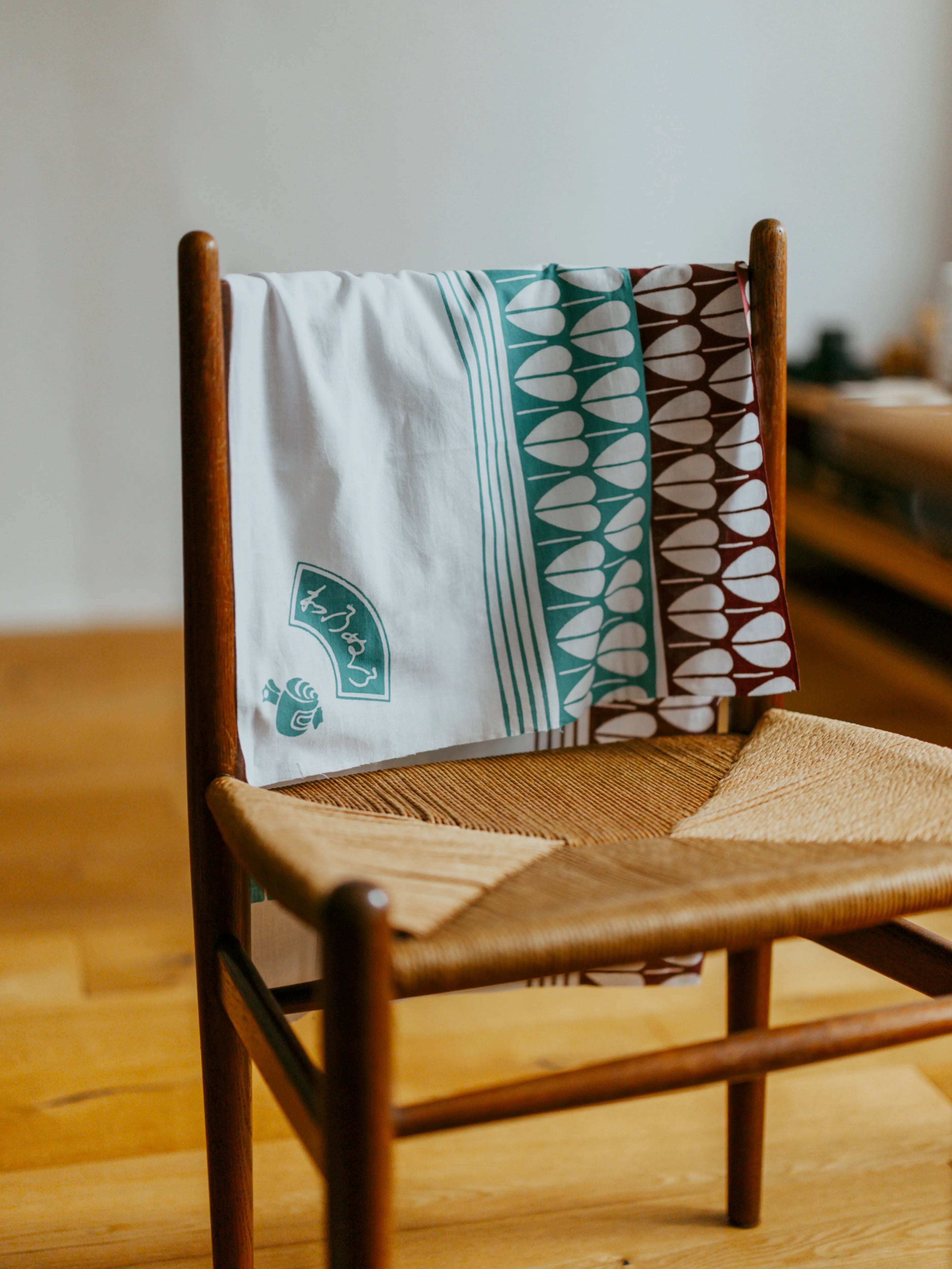 注染手ぬぐい 〜初代（猪目柄）〜｜wanonuno（岡生地／35 × 90 cm）